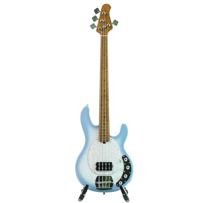 SQOE SBMS200 4 String Bass Guitar - Metallic White Burst