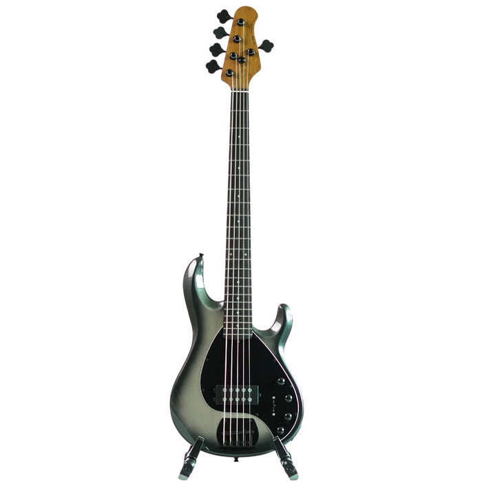 SQOE SBMS500 5 String Bass Guitar - Metallic Silverburst