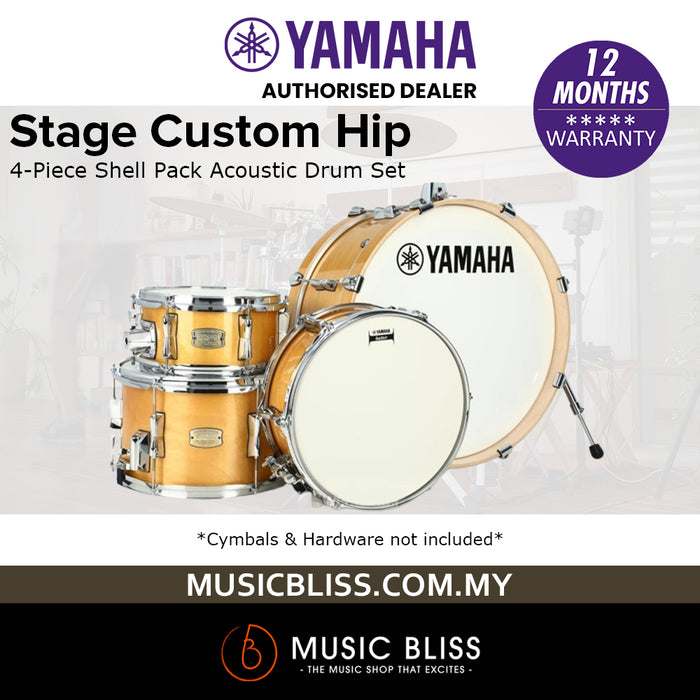 Yamaha Stage Custom Hip 4-Piece Shell Pack - Natural Wood
