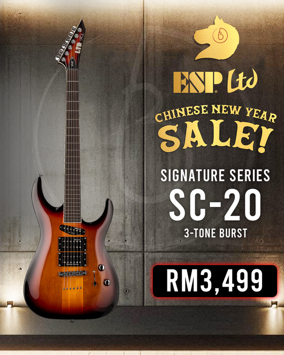 ESP LTD SC-20 Electric Guitar - 3-Tone Burst