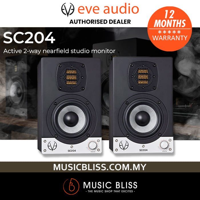 EVE Audio SC204 2-way 4" Nearfield Active Studio Monitor - Pair