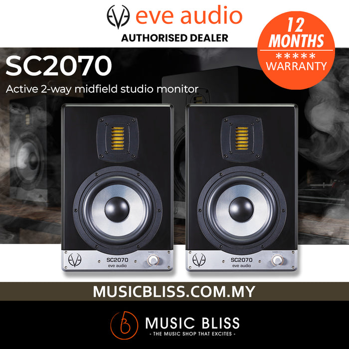 EVE Audio SC2070 2-way 7" Nearfield/Midfield Active Studio Monitor - Pair