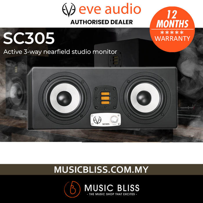 EVE Audio SC305 3-way 5" Nearfield Active Studio Monitor - Pair
