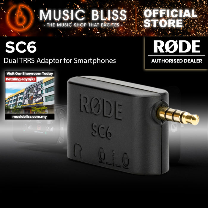 Rode SC6 Dual TRRS Input and Headphone Output for Smartphones