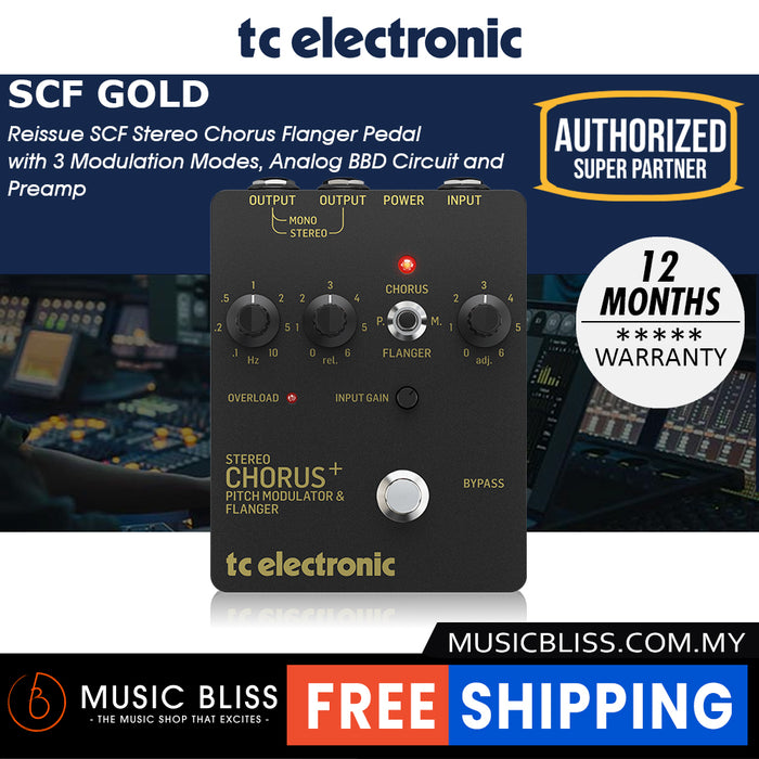 TC Electronic SCF Gold Stereo Chorus Flanger - Music Bliss Malaysia