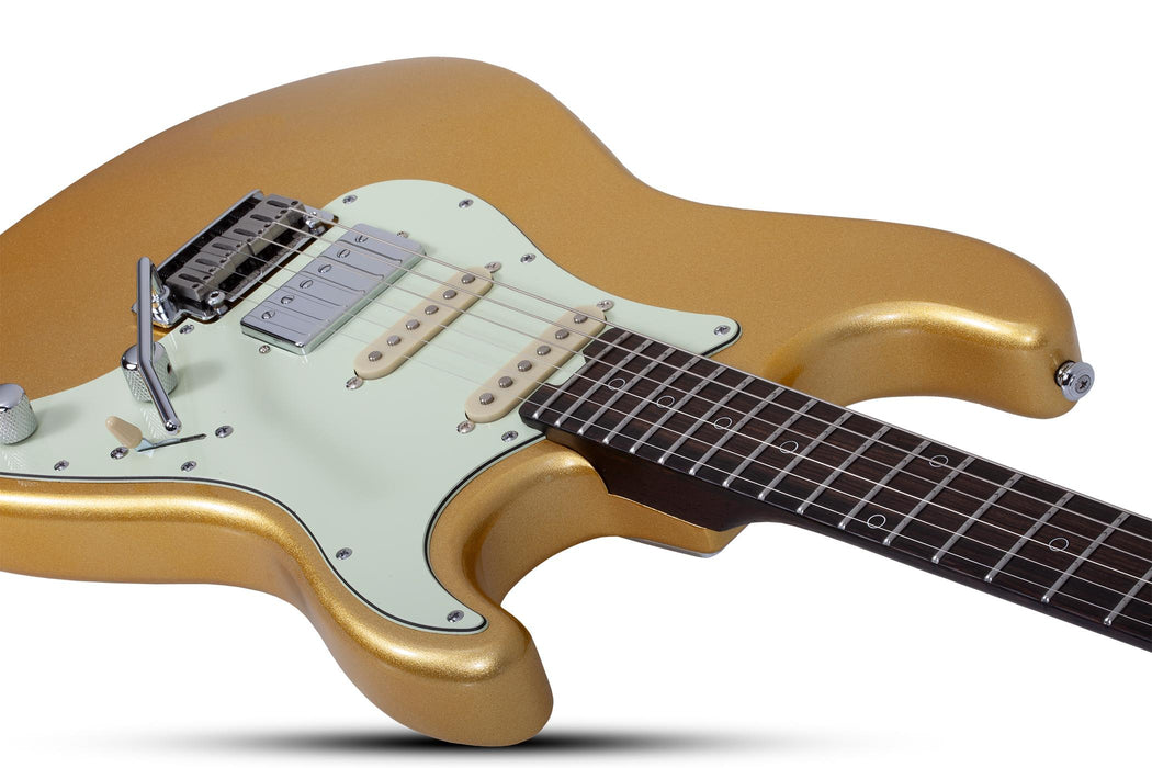 Schecter Nick Johnston Traditional HSS 10th Anniversary Electric Guitar - Atomic Saffron