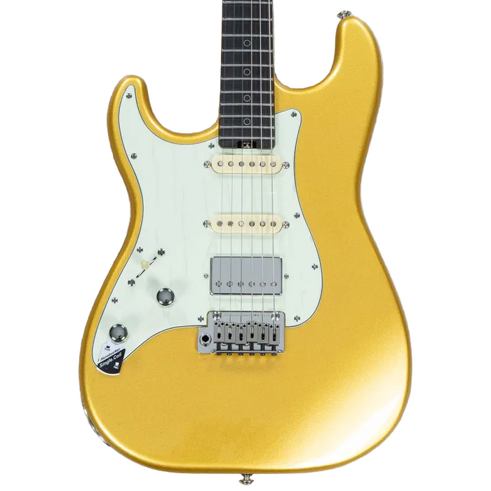 Schecter Nick Johnston Traditional HSS 10th Anniversary Left-handed Electric Guitar - Atomic Saffron