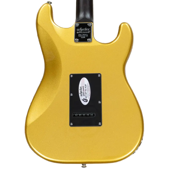 Schecter Nick Johnston Traditional HSS 10th Anniversary Left-handed Electric Guitar - Atomic Saffron