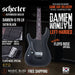 Schecter Damien Platinum-6 FR Left-Handed - Satin Black [MIK] - Music Bliss Malaysia