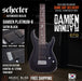 Schecter Damien Platinum 8 - Satin Black - Music Bliss Malaysia