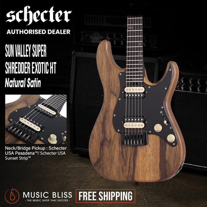 Schecter Svss Exotic HT Black Limba Electric Guitar - Black Limba