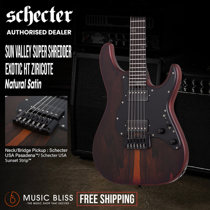 Schecter Svss Exotic HT Ziricote Electric Guitar - Ziricote