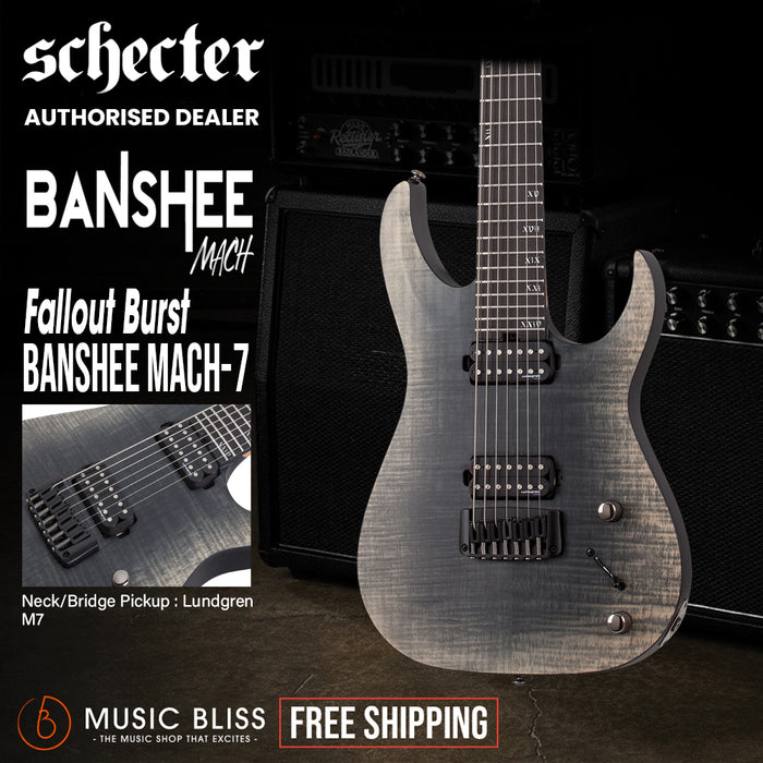 Schecter Banshee Mach-7 Electric Guitar - Fallout Burst