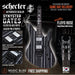 Schecter Synyster Custom - Gloss Black w/Silver Pin Stripes [MIK] - Music Bliss Malaysia