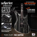 Schecter Synyster Gates Custom-S Sustainiac & Floyd Rose - Gloss Black with Silver Pin Stripes [MIK] - Music Bliss Malaysia