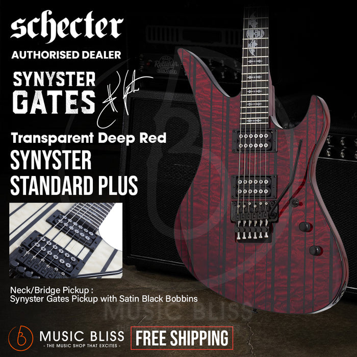 Schecter Synyster Standard Plus Electric Guitar - Trans Deep Red