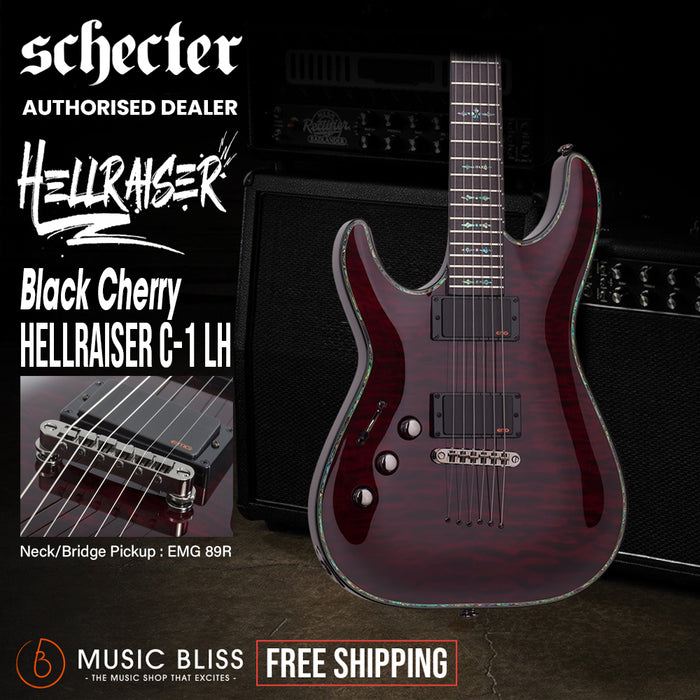 Schecter Hellraiser C-1 Left-Handed Electric Guitar - Black Cherry