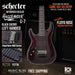Schecter Hellraiser C-7 with EMG & Floyd Rose Left-Handed - Black Cherry [MIK] - Music Bliss Malaysia