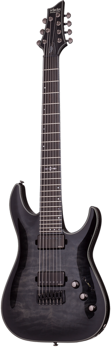 Schecter Hellraiser Hybrid C-7 Electric Guitar - Trans Black Burst