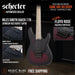 Schecter Miles Dimitri Baker 7 Electric Guitar - Crimson Red Burst Satin - Music Bliss Malaysia