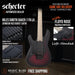 Schecter Miles Dimitri Baker 7 Left-Handed Electric Guitar - Crimson Red Burst Satin - Music Bliss Malaysia