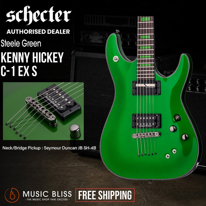 Schecter Kenny Hickey Electric Guitar - Steele Green