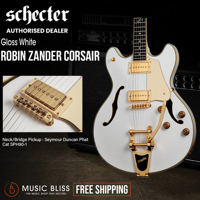 Schecter Robin Zander Corsair Electric Guitar - Gloss White