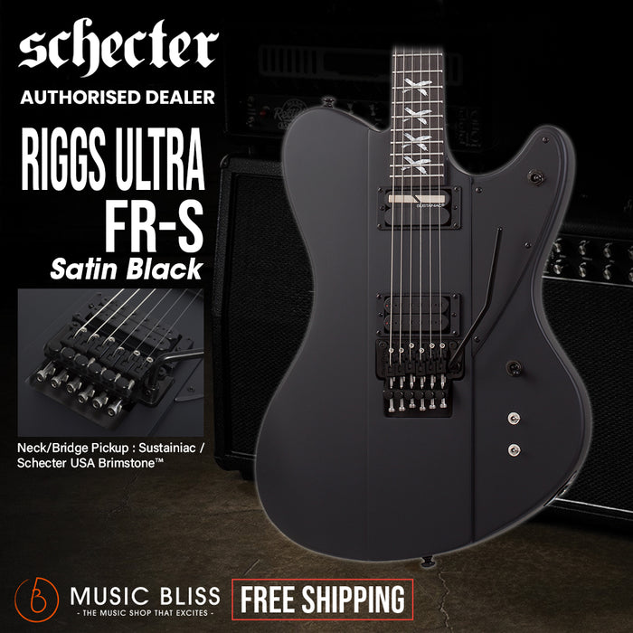 Schecter Riggs Ultra FR-S Electric Guitar - Satin Black