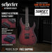 Schecter Sunset-6 Extreme Electric Guitar - Scarlet Burst - Music Bliss Malaysia