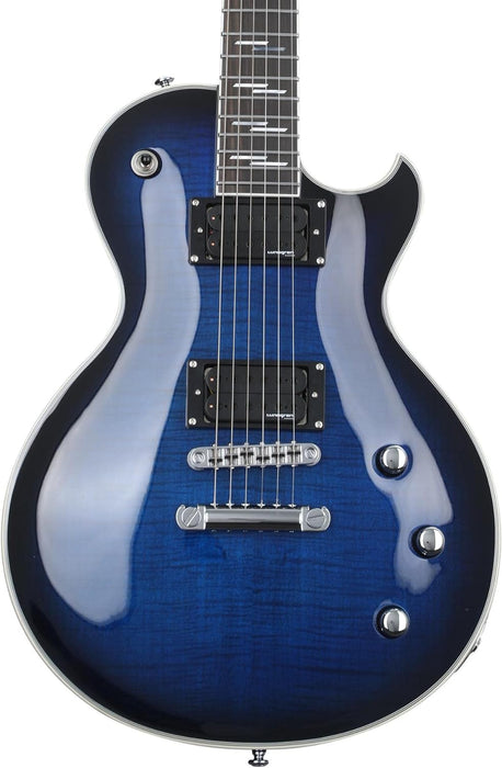 Schecter Solo-II Supreme Electric Guitar - See Thru Blue Burst - Music Bliss Malaysia