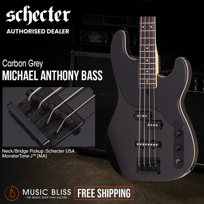 Schecter Michael Anthony Electric Bass Guitar - Carbon Grey