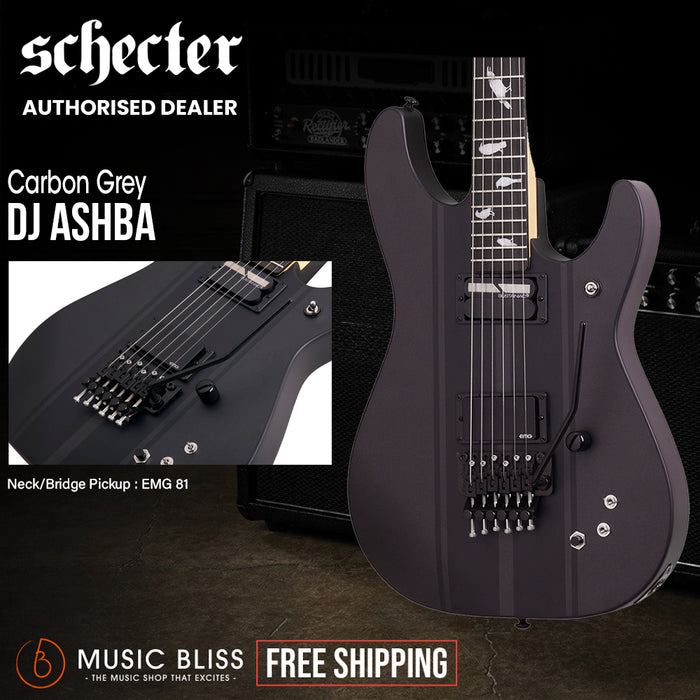 Schecter DJ Ashba Electric Guitar - Carbon Grey