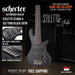 Schecter Stiletto Studio-6 6-String Electric Bass Guitar - See-Thru Black Satin [MIK] - Music Bliss Malaysia