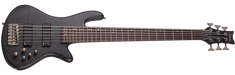 Schecter Stiletto Studio-6 6-String Electric Bass Guitar - See-Thru Black Satin [MIK] - Music Bliss Malaysia