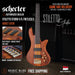 Schecter Stiletto Studio-5 FL Fretless 5-String Bass - Honey Satin [MIK] - Music Bliss Malaysia