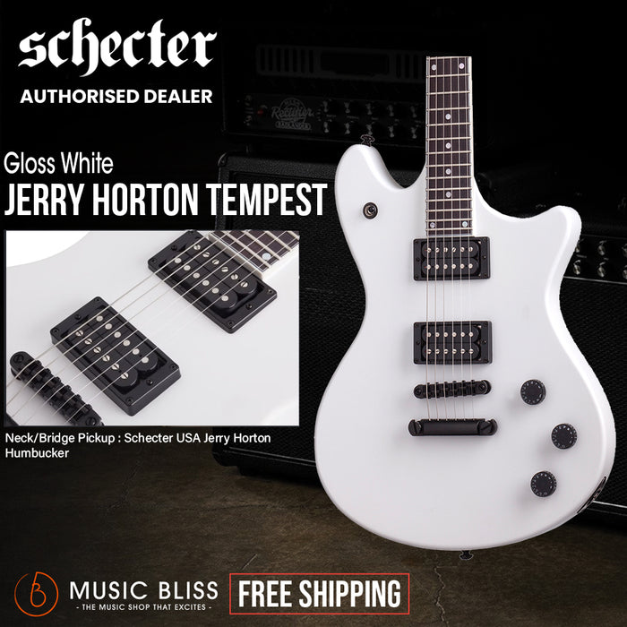 Schecter Jerry Horton Tempest 2019 Electric Guitar - Gloss White