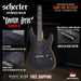 Schecter Demon-6 Electric Guitar - Aged Black Satin [MII] - Music Bliss Malaysia