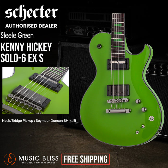 Schecter Kenny Hickey Solo-6 Ex Electric Guitar - Steele Green