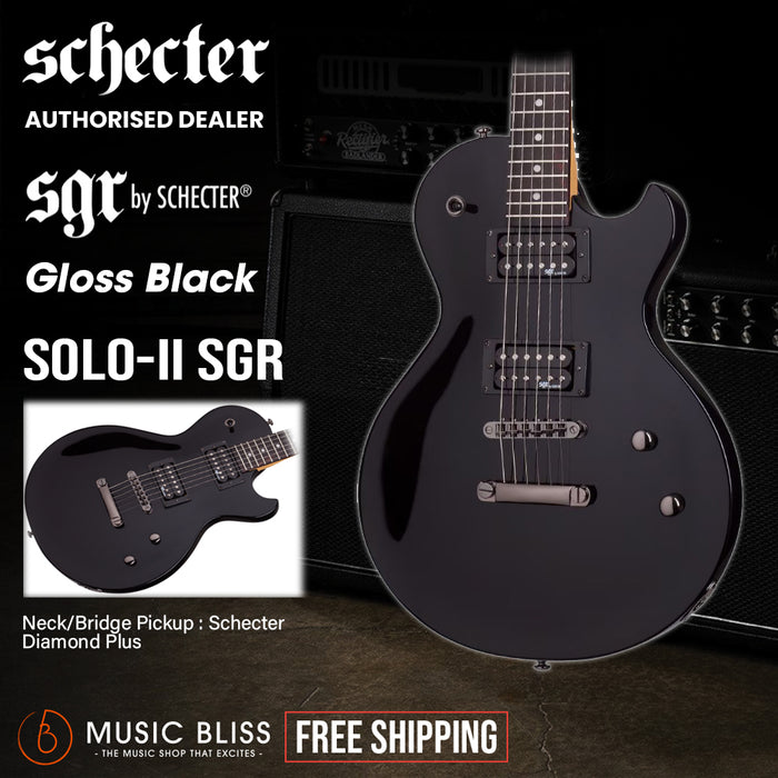 Schecter SGR Solo-II Electric Guitar - Gloss Black