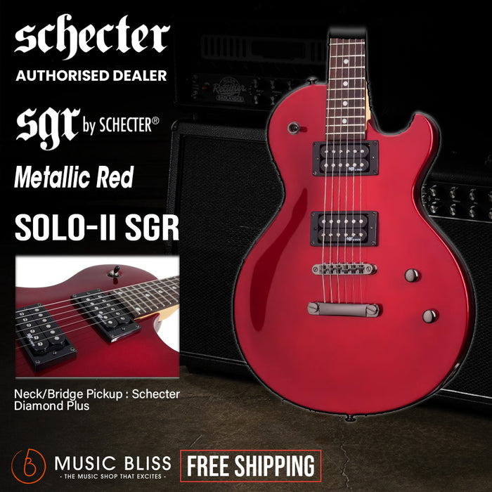 Schecter SGR Solo-II Electric Guitar - Metallic Red
