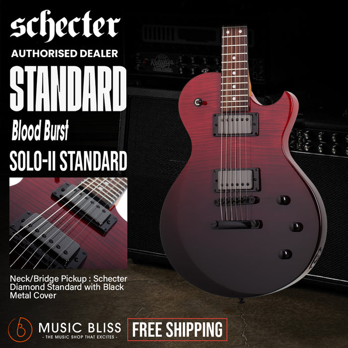 Schecter Solo-II Standard Electric Guitar - Bloodburst