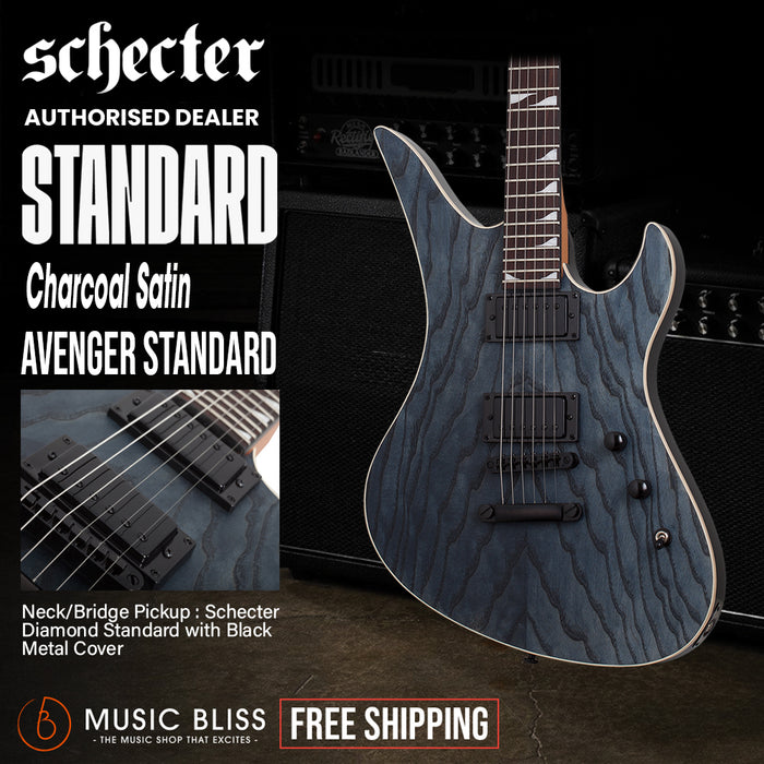 Schecter Avenger Standard Electric Guitar - Charcoal Satin