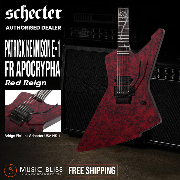 Schecter Patrick Kennison E-1 FR Apocrypha Electric Guitar - Red Reign