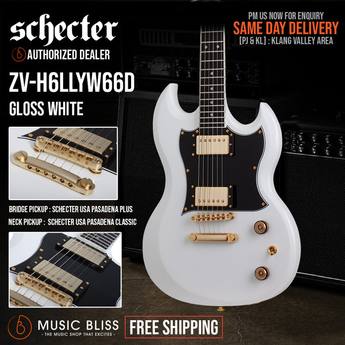 Schecter ZV-H6LLYW66D Zacky Vengeance Signature Electric Guitar - Music Bliss Malaysia