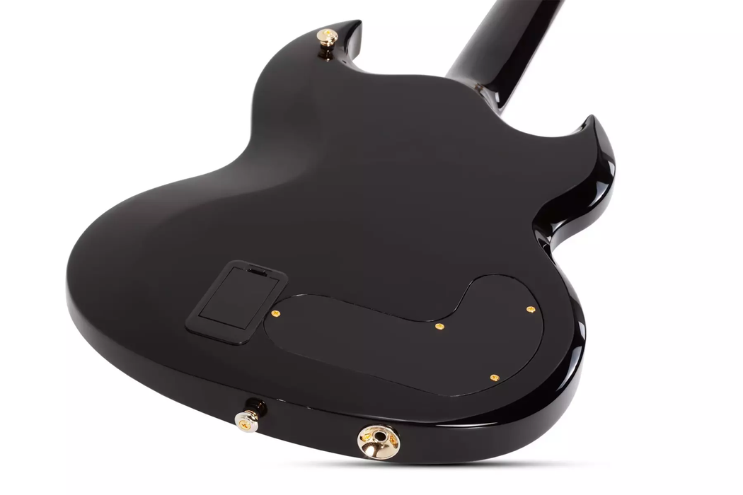 Schecter ZV-H6LLYW66D-S Left-Handed Electric Guitar - Gloss Black