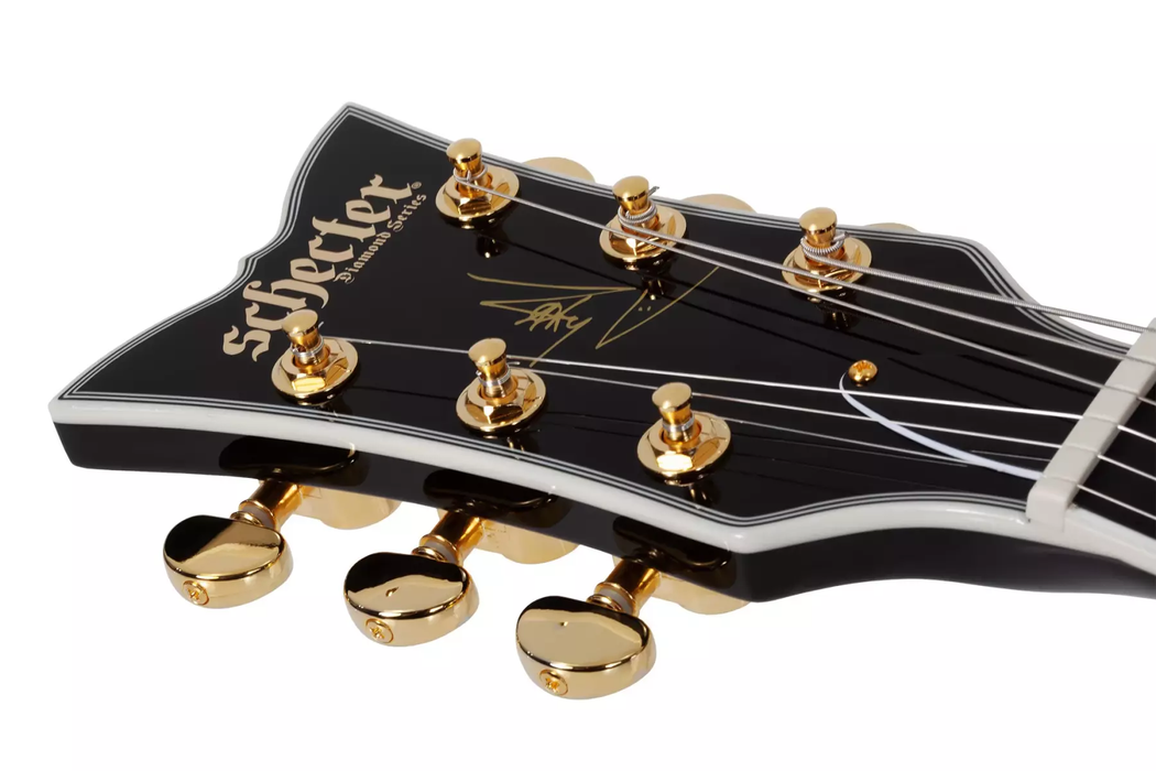 Schecter ZV-H6LLYW66D-S Left-Handed Electric Guitar - Gloss Black