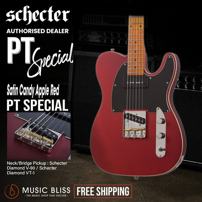 Schecter PT Special Electric Guitar - Satin Candy Apple Red