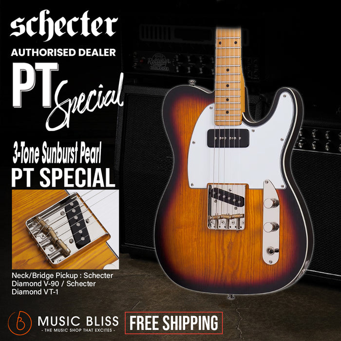 Schecter PT Special Electric Guitar - 3-Tone Sunburst Pearl