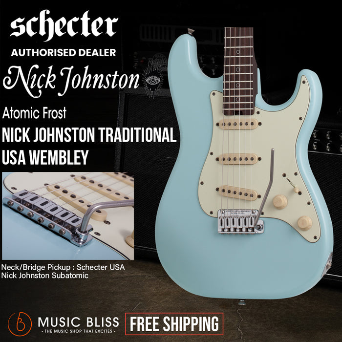 Schecter Nick Johnston Trad-USA "Wembley" Electric Guitar - Atomic Frost