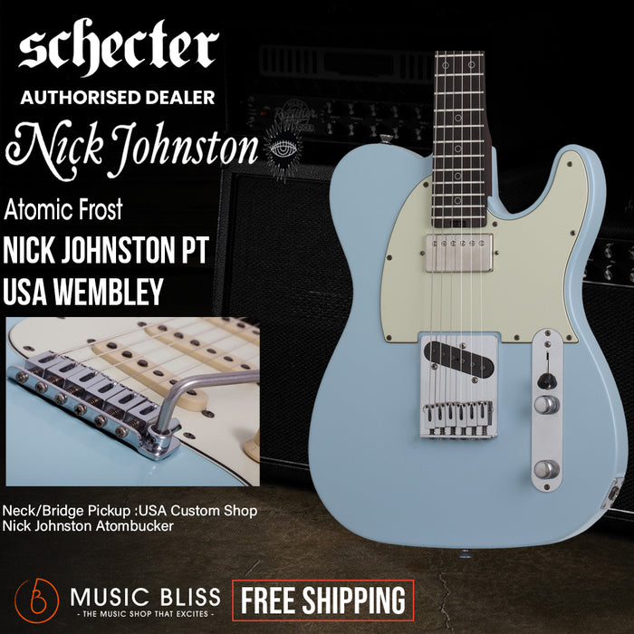 Schecter Nick Johnston PT-USA "Wembley" Electric Guitar - Atomic Frost